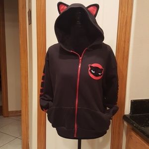 Vintage Emily Strange Bad Kitty Hoodie